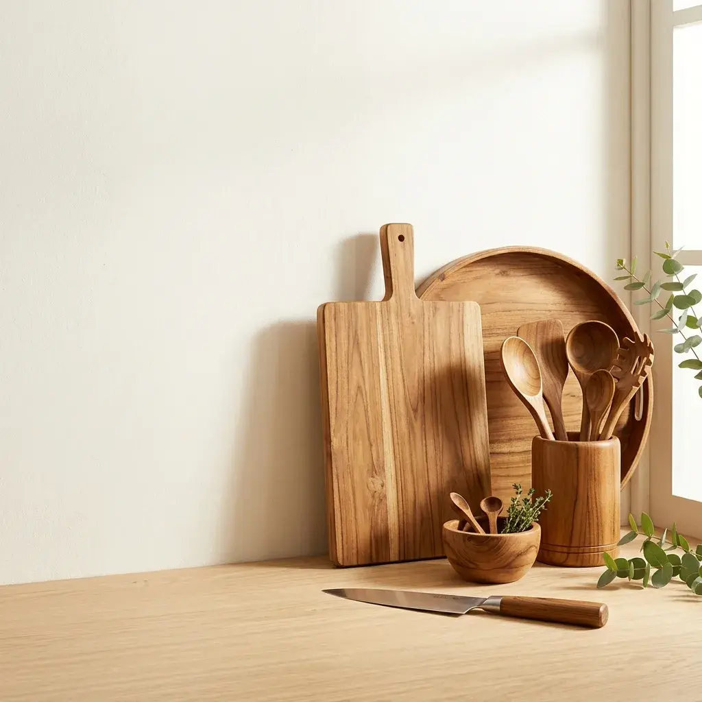 Nature's finest teakwood kitchen